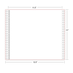 11X11-5 19hole continuous feed braille paper