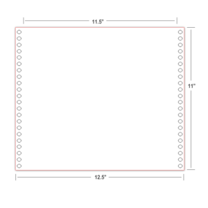 11X11-5 plain continuous sheet braille paper