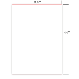 8X11 cut sheet braille paper