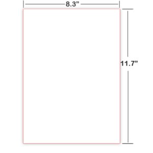 A4 plain cut sheet braille paper